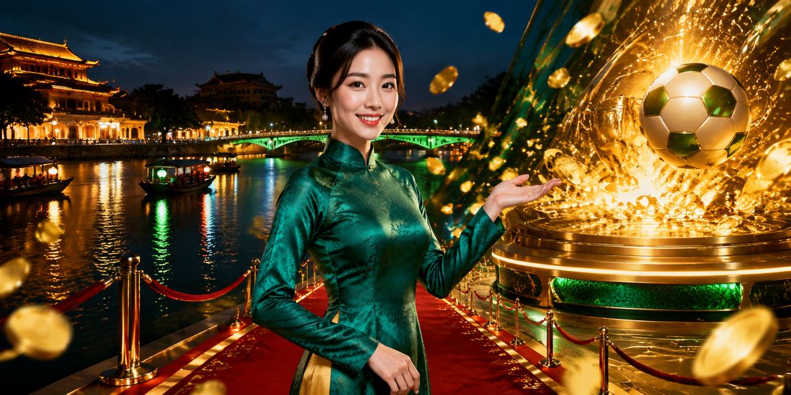 Phụ nữ Huế mặc áo dài truyền thống, tay cầm điện thoại xem tỷ lệ kèo cá cược